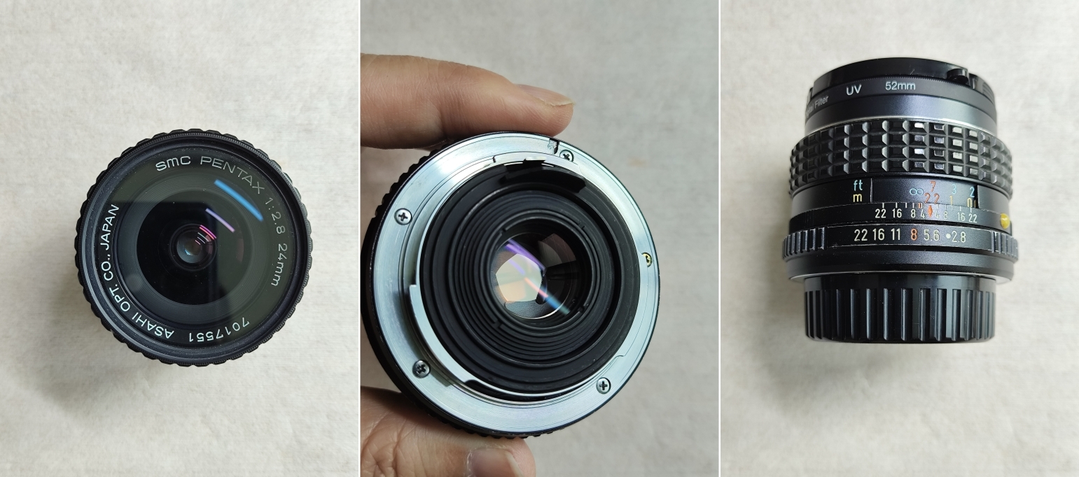 판매를 위해 촬영했던 펜탁스 렌즈